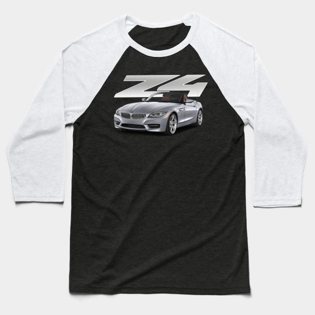 Z4 E89 Silver Emblem Baseball T-Shirt by CharlieCreator
